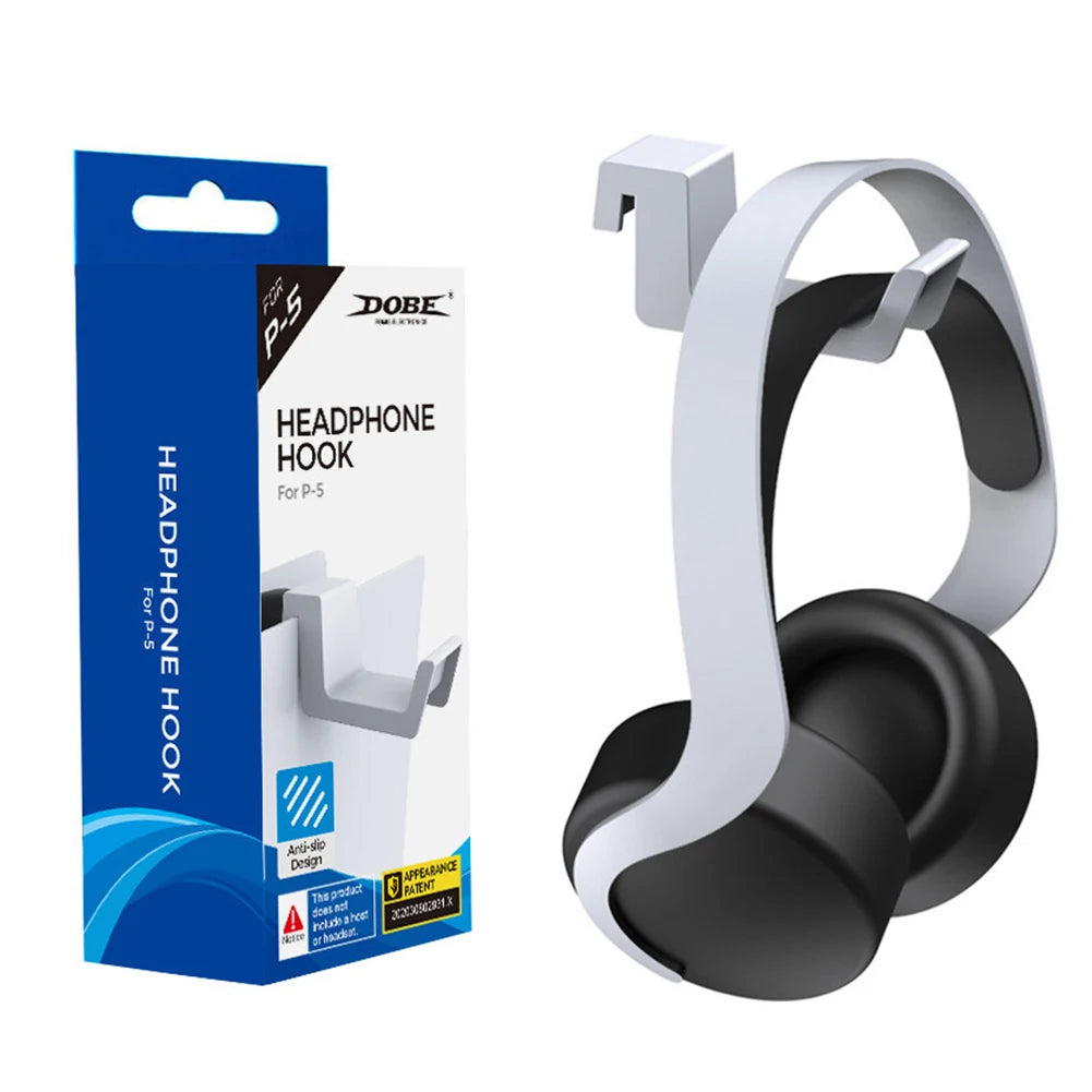 For PS5 Accessories Headphone Stand Mount for Playstation 5 Console Anti-Slip Gaming Headset Hanger Holder Headphone Hook